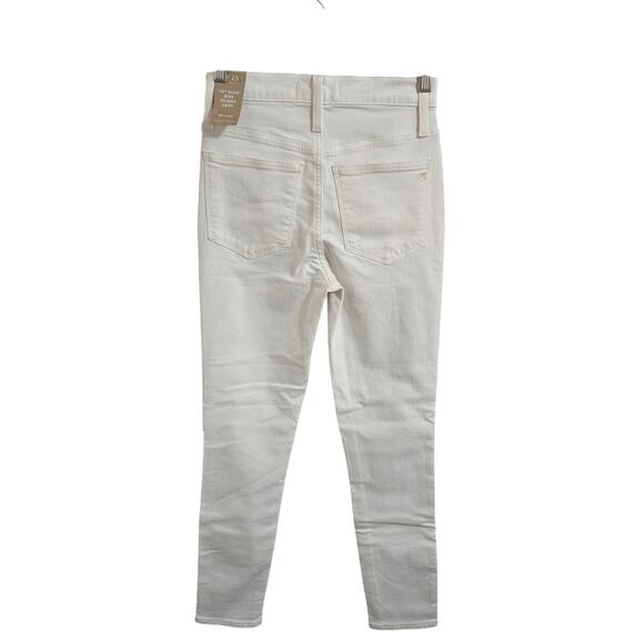 Madewell 10" High-Rise Skinny Crop Pant White Size 25 - Picture 2 of 7